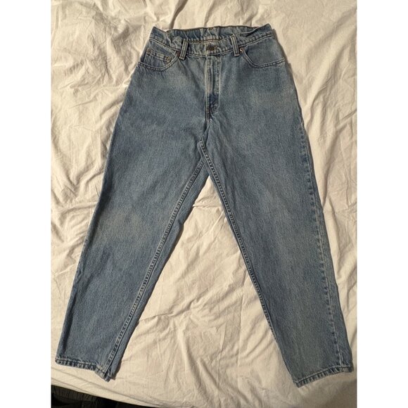 VTG 90s Levis 560 Mens Loose Fit Tapered Leg Denim Jeans Light Wash 30 X 30 - Picture 2 of 14